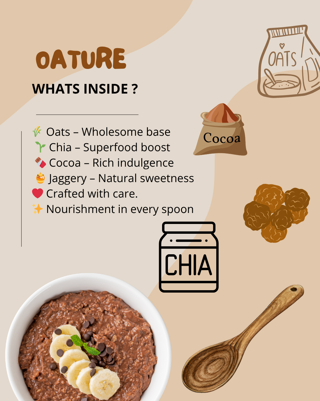 Oature – Overnight Oats Mix (For Adults)