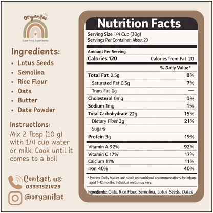 OG Organilac (Organic Baby Cereal)